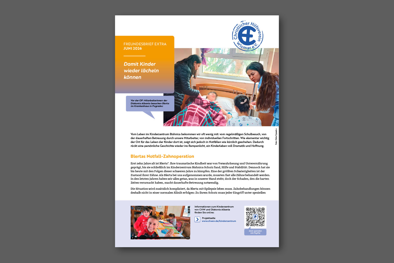 CHW Freundesbrief Extra Juni 2026 de