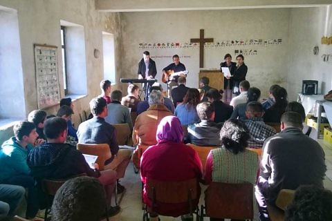 Church service in Buzaishte